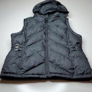 XS EUROPEAN M & S UK GRAY BLACK HOODED VEST MARKS SPENCER 9 10 EXTRA SMALL